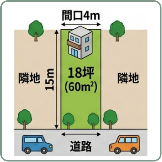 間口が狭い土地